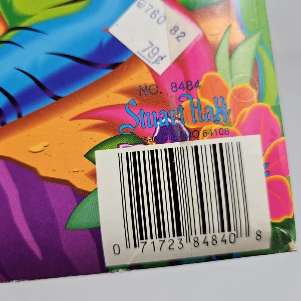 Vintage Lisa Frank Aloha Tigers 3 Ring Binder Folder Stuart Hall 90s